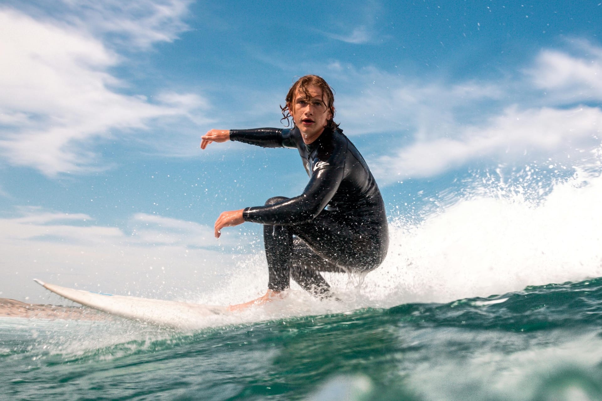 Surfer beim Wassersport in Rerik